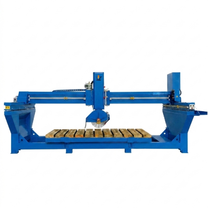 Integrated Stone Bridge Saw with 45&deg; Bevel Cutting
